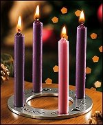 Pewter Emmanuel Advent Wreath